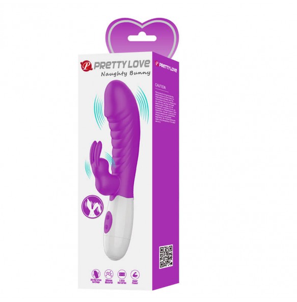 Pretty Love - Naughty Bunny Powerful Vibrating Massager Wand (Battery - Red Rose) Pretty Love - Naughty Bunny Powerful Vibrating Massager Wand (Battery - Red Rose)